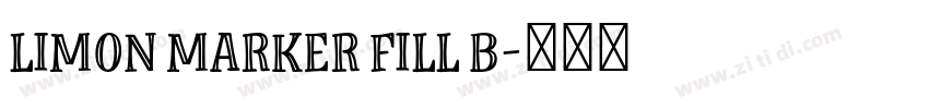 Limon Marker Fill B字体转换